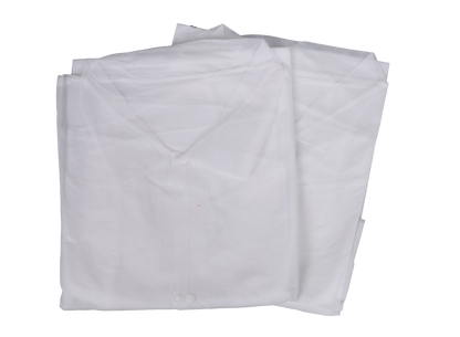 Lab Coat Universal Size White, 50 Count