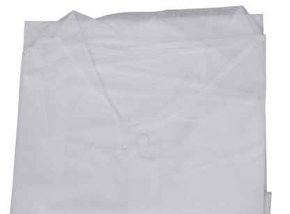 Lab Coat Universal Size White, 50 Count