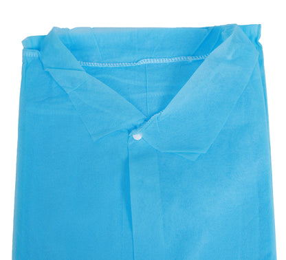 Lab Coat Universal Size Blue, 50 Count