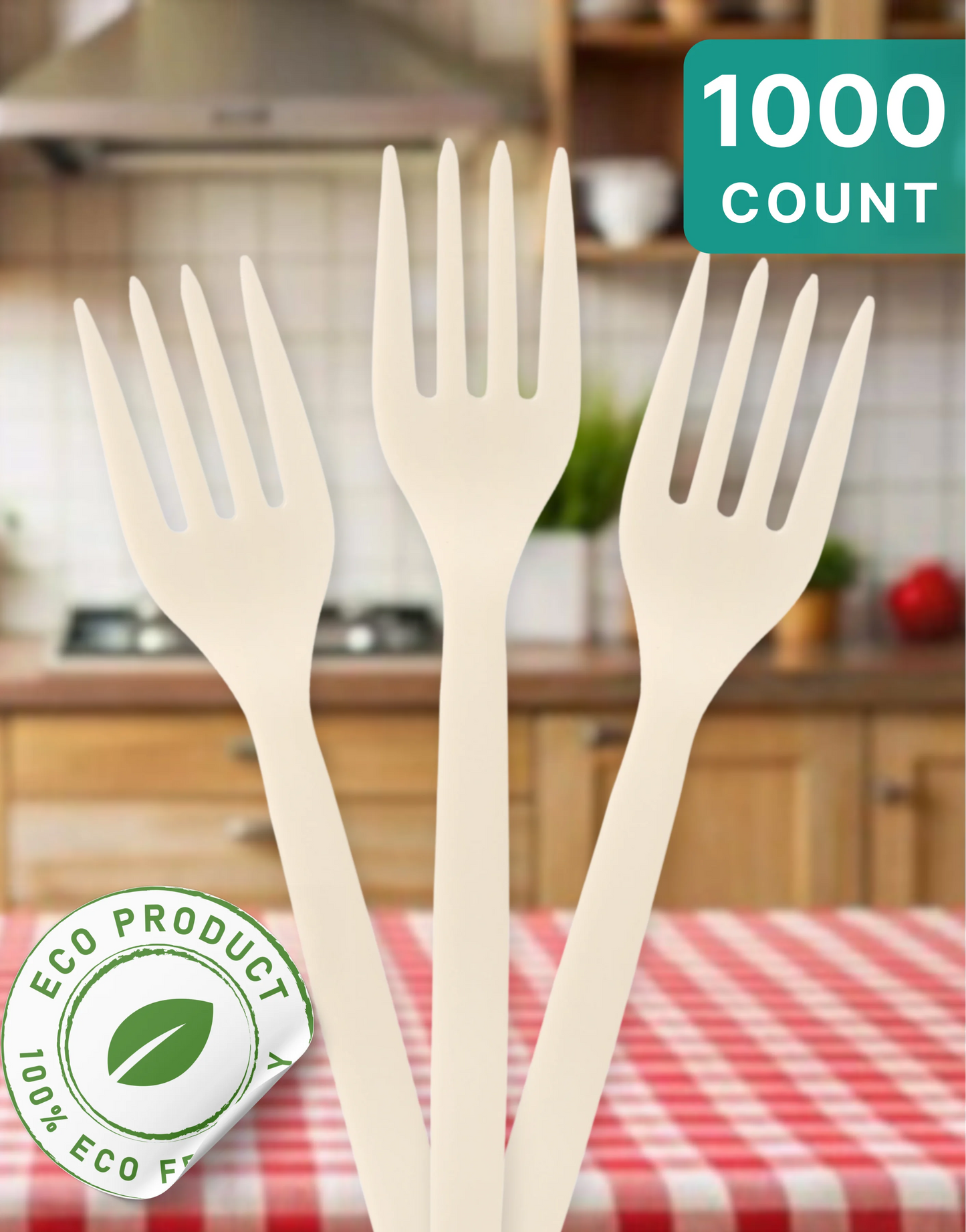 Plant Starch Hybrid Fork, 1000 Count