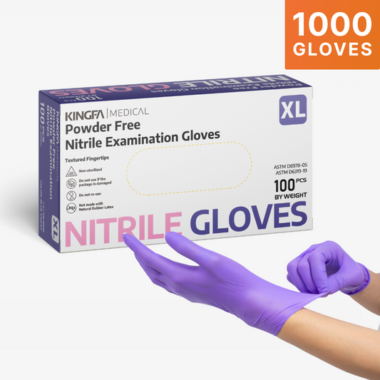 Purple Nitrile Gloves, 1000 Count