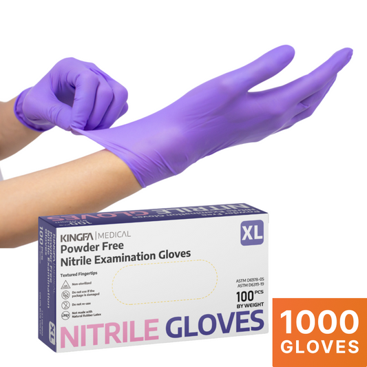 Purple Nitrile Gloves, 1000 Count